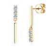 Pendientes de Plata de Ley S925 [Venta de Liquidación con Envío Gratis] Pendientes Cuadrados Simples y Elegantes de Moissanita para Mujer, Exclusivamente para Ventas Transfronterizas