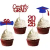 Temporada de Graduación 2026 Adornos para Pasteles con Temática de Graduación Empaques para Repostería Insertos para Empaques Vasos de Papel Decoraciones para Postres
