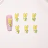 Decoraciones para Uñas Artificiales Flor de Hielo Lavanda Transparente Accesorios Pequeños de Resina Aretes DIY Pinzas para el Cabello Accesorios Portátiles para Uñas