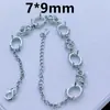 Plata S925 Soporte Vacío Pulsera de Cobre Blanco Puro Soporte Vacío Chapado en Platino Procesamiento de Incrustación de Piedras Preciosas Fábrica DIY Leidezhu