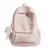 Bolsa Mochila Dupla INS Japonesa Nova de Alto Valor Doce Fresca Estrela Iridescente para Alunos do Ensino Fundamental II e Médio Mochila Escolar Casual