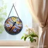 Colgante de Vidrio de Colores de Libélula Adorno de Vidrio para el Hogar Decoración de Ventana Atrapasoles para el Jardín