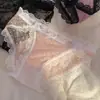 Pantaletas Transparentes de Estilo Francés 'Pure Desire', Ribete Sexy de Encaje de Malla, Moño Transpirable, Bragas de Lujo para Mujer