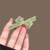 Nuevo Clip Lateral de Lazo de Cristal de Lujo Ligero de Gama Alta Pinza para el Cabello de Atmósfera de Gama Alta Accesorios para el Cabello de la Frente para Mujer Lote de Primavera y Verano
