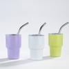 Cross-border Color 3oz Mini Car Cup Alto Valor de Cor Straw Coffee Cup Italiano 304 Aço Inoxidável Cold Insulation Cup