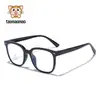 Gafas de marco cuadrado TR90 sin graduación para niñas, monturas de gafas infantiles de alta definición con protección contra luz azul, protección ocular electrónica para niños mayores, venta al por mayor