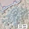 Contas de vidro com sensação de jade quebrado de 8 mm, contas soltas, furo reto, material para acessórios de joias para colar pulseira presilha DIY feito à mão