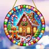 Directamente del fabricante: Discos Decorativos Acrílicos Temáticos de Navidad con Papá Noel, Hombre de Jengibre y su Casa de Jengibre