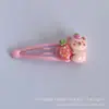 Pinza para el Cabello de Capibara Dibujo Animado de Capibara Pinza BB Fresa Pinza para el Flequillo de Niños Accesorio para el Cabello Dulce Pasador al por Mayor para Niñas