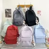 Mochilas para Estudiantes de Secundaria Femeninas, Aspecto Elegante, Simples y Versátiles, Mochilas Estilo Japonés para Estudiantes de Secundaria, Mochilas de Color Puro, Gran Capacidad