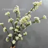 Boda Romántica Simulada de Flor de Cerezo Árbol de Flor de Cerezo Rama de Flor de Ciruelo Flor de Durazno Flor de Plástico Flor de Enredadera para Techo de Sala de Estar Interior Balcón