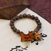 Pulsera de Cerámica Jingdezhen Verano para Mujer Sentido de Alta Gama Serie Gato Galleta Diseño de Nicho Versátil Pulsera de Alta Gama