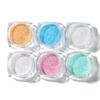 Nuevo brillo de uñas transfronterizo ins flash luminoso azul sirena polvo de azúcar DIY joyería de uñas al por mayor