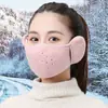 Máscara Estéreo Duas em Uma com Proteção para Ouvidos Aquecida para Ciclismo de Inverno, à Prova de Frio, à Prova de Vento, Respirável, Máscara de Inverno Universal para Homens e Mulheres