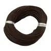Corda Redonda de Couro Sintético DIY Pulseira de Corda Elástica Colar Material para Joias Lanyard de Boneca Acessórios Corda de Pingente Pequeno
