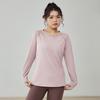 Roupas de Yoga Femininas Manga Longa Roupas Fitness Camiseta Respirável Corrida Roupas Profissionais de Fitness Corrida Matinal Roupas Fitness Jaqueta Estilo Primavera e Outono