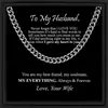 Collar de cadena cubana de hip-hop de personalidad europea y americana transfronterizo para hombre, para enviar a familiares y amigos, tarjeta de bendición, caja de regalo, joyería exquisita