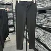 Calça Social de Seda Leite e Nylon, Estilo Business, Caimento Fluido, Nova de Verão Masculina Preta de Barra Reta Versátil Slim Fit 25