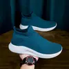 Zapatos de Hombre Talla Grande Primavera Slip-on Tejido Volador Zapatos Casuales Deportivos para Pareja Zapatos de Malla Calcetines Zapatos para Mujer Zapatos Perezosos