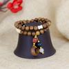 Pulsera redonda de sándalo de seda dorada DIY especificaciones 0.8 viento simple para hombres y mujeres adornos de rosario fabricantes de joyería venta al por mayor