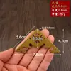 Esquinas de Cobre con Diseños de Nubes Propicias, Unilateral, Nuevo Estilo Chino, Esquinas Recubiertas de Cobre Antiguo, Herrajes para Muebles de las Dinastías Ming y Qing, Accesorios de Cobre, Protectores de Esquina para Maletas