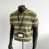 Camisa Polo Masculina Manga Curta Top Camiseta Masculina Estilo Old Money Tricô Gola Lapela Casual de Negócios Polo Masculina