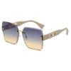 Nuevas gafas de sol de mujer Flash Pearl, gafas de sol resistentes a los rayos UV, gafas de sol de celebridades de Internet retro de moda europea y americana.