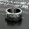 Nuevo Anillo de Escamas de Dragón para Hombre, Anillo de Moda Estilo Hip-Hop con Incrustación Negra, Anillo Abierto de Moda Personalizado