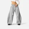 Pantalones de Chándal Retro Americanos con Cordón para Otoño e Invierno con Bordado en Forma de Corazón Pantalones de Pierna Ancha Scimitar Y2K Pantalones de Chándal Casuales Sueltos Pantalones Largos
