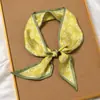 Diadema estilo francés Primavera y Otoño versátil vintage pañuelo de seda para mujer cinta larga pequeña cinta decorativa estilo ins atar coleta pelo