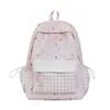 Mochila energética com estampa de explosão estelar sonhadora, colorida e delicada, para meninas do ensino fundamental, estudantes do ensino médio e estudantes do ensino fundamental