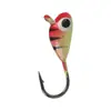 Anzuelo de Pesca con Cabeza de Plomo de 6 Colores Planos con Forma de Renacuajo 1.45g Micro Anzuelo de Pesca en Hielo Colorido Señuelo de Pesca Suave con Señuelo Anzuelo de Pesca