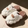 Pantuflas de algodón para mujer para otoño e invierno, de suela gruesa, antideslizantes, cálidas y afelpadas, adecuadas para uso en interiores, y también disponibles en estilo de pareja para hombre