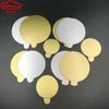Atacado de Fábrica Dourado e Prateado Base para Mousse Redonda Bandeja para Assar Bolo com Alça Placa Base para Bolo Suporte Rígido de Papel para Confeitaria