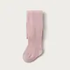 Leggings de algodón de grado A para bebé, estilo primavera y otoño, con textura retorcida, mallas de color liso, calcetines de rendimiento versátiles para el jardín de infantes