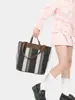 Bolso de Lona Rayada para Mujer, Gran Capacidad, Nuevo Bolso de Mano de Moda 2026, Bolso de Hombro para Estudiantes, Bolso Tote para Viajes Diarios