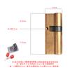 Cilindro de Cerradura Antirrobo de Cobre Completo para Puerta, Cilindro de Cerradura Universal para el Hogar, Puerta de Dormitorio, Puerta de Entrada, Cerradura de Puerta de Repuesto, Puerta de Habitación