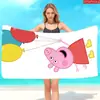 Toalla de Playa Serie Cerdo Peppa Linda Transfronteriza Microfibra Toalla de Baño Estampada Toalla para Fiesta en la Playa al Aire Libre de Verano