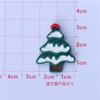 Acessórios de resina de Natal dos desenhos animados decorativo hairpin cabeça corda material saco boneco de neve caixa de presente DIY caixa de telefone caso árvore