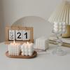 Vela de Aromaterapia Cubo de Rubik Regalo de Mano Venta al por Mayor Cera de Soja Blanco Adornos Geométricos vela vela perfumada