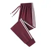 Calça Masculina 2026 Outono/Inverno Nova Modelagem Solta Calça Esportiva Masculina Algodão Três Listras Casual Calça de Moletom Longa para Homens