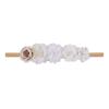 Venta caliente directa de fábrica accesorios para el cabello diadema para niños europeos y americanos diadema de nailon para fontanela de bebé flor artificial