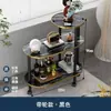 Mesa de centro para sala de estar de pequeno porte para uso doméstico, mesa lateral de três níveis, simples e portátil, adequada para dormitório e quarto como mesa de cabeceira