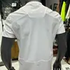 Venta al por mayor transfronteriza Verano Secado rápido Nuevo estilo Camisetas de manga corta deportivas frescas para hombre y mujer Tops de malla holgados y transpirables