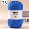 Ovillo de Hilo de Algodón Leche de 5 Hebras DIY Suéter para Muñeca Bufanda Sombrero Hilo de Algodón Algodón Material Transparente Fabricante de Hilo Venta al por Mayor