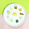 Serie Comida y Juego Flores de Zapato de Resina, Zuecos, Joyería DIY, Accesorios de Hebilla Decorativa de Flor de Zapato de Dibujos Animados de Papas Fritas de McDonald's