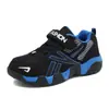 Parte superior de zapatos para niños de viaje y ocio calados 1712 zapatos de niña bajos para correr primavera y verano malla zapatos casuales deporte infantil sencillo