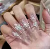 Acessório de strass para nail art em zircônia chanfrada 5A triangular, popular online, strass para unha mini de fundo chato 3mm com design de laço
