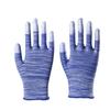 Guantes finos de nailon PU con dedos recubiertos, protección laboral, guantes sumergidos, guantes transpirables, embalaje resistente al desgaste, guantes de punto antiestáticos
