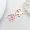 1 Gota de Aceite Rosa DIY Accesorios de Joyería Hechos a Mano Aleación Pequeño Colgante Aretes Aretes Colgante de Collar Material